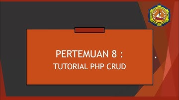 Perkuliahan Web Programming ~ Pertemuan ke 8