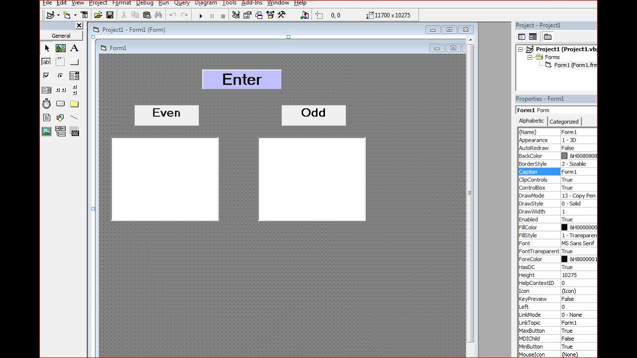 Create a Program that display odd and even no.s using array |VB 6.0|PC ...