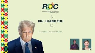A BIG  THANK YOU TO PRESIDENT DONALD TRUMP