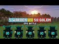 😱 5 WARDEN vs 50 GOLEM 💥 | Epic Minecraft Battle Royale ⚔️ | Who Wins?! 🔥 #minecraft 