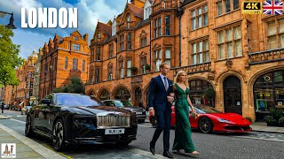 London Walking Tour | Ultra Luxury Neighborhood | 4K HDR Virtual Walk