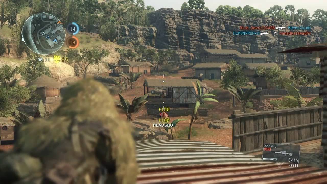 Metal Gear Online! IIxMONARCHxII Montage! Sniper on the Loose!