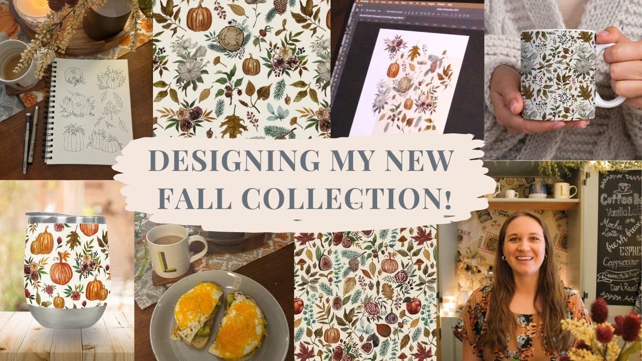 Designing My Fall Pattern Collection! 🍁 🎨 🖌