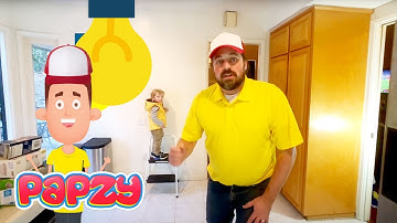 Learn how to change a light bulb with Papzy | Sing the Light Bulb Song | Educational video for kids