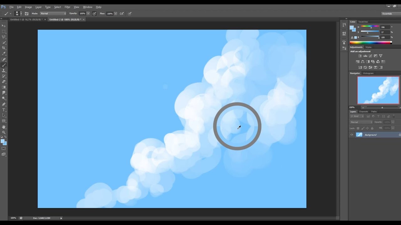 anime to how digitally draw How to  YouTube in clouds basic  paint Photoshop