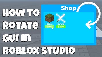How to Rotate GUI in Roblox Studio