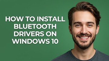 How To Install Bluetooth Drivers On Windows 10 - GUIDE!