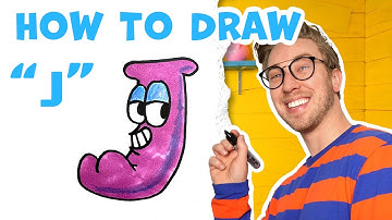 How to Draw "J" From Alphabet Lore | Drawing Lessons For Kids | Easy Step by Step