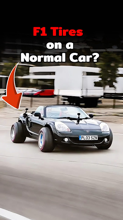 F1 Tires on a Normal Cars ? #goviral #shorts
