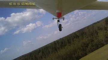 E-flite Timber Crash, rudder failure!