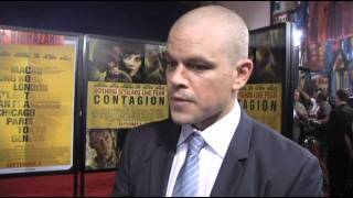 Matt Damon chats ‘Contagion’ with Brad Blanks