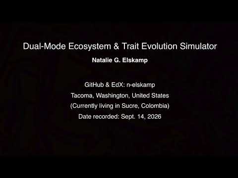 CS50x Final Project - Ecosystem & Trait Evolution Simulator