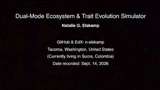CS50x Final Project - Ecosystem & Trait Evolution Simulator Update