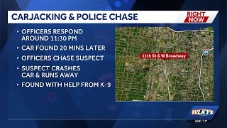 Man arrested after armed carjacking turned police chase
