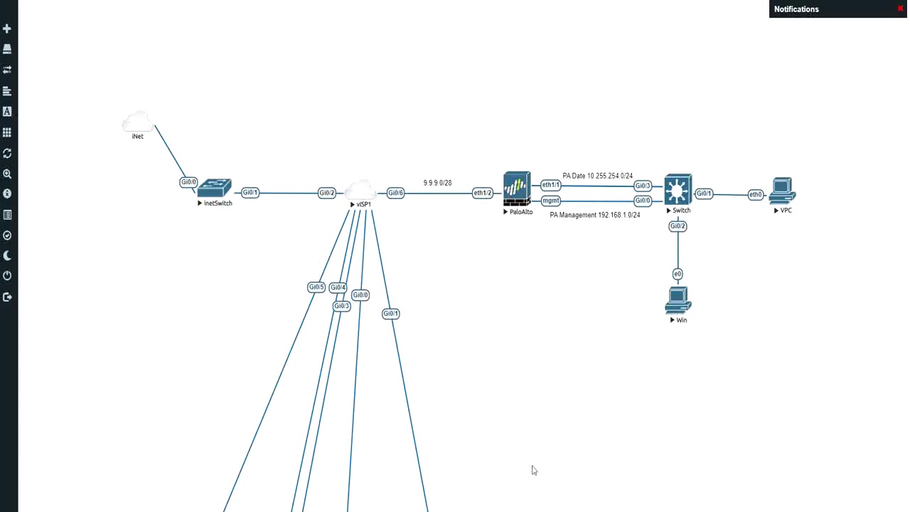 Palo Alto Firewall PANOS 8.0.1 Initial Setup - YouTube