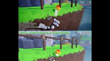 Unity 2023.2 vs Unity 6. GPU Resident Drawer Test