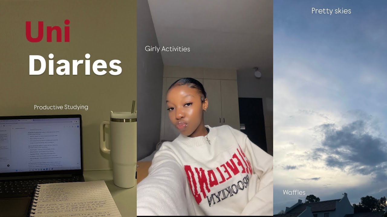 Uni Diaries | Realistic STUDY week + productive nights + Tests + waffles + lashes + Errands 🤍🎧