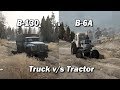 Spintires Mudrunner Tractor vs Truck | B 6a vs B 130
