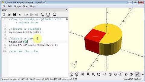 OpenSCAD tutorial: difference