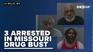 Multiple agencies arrest 3 during northeast Missouri drug bust