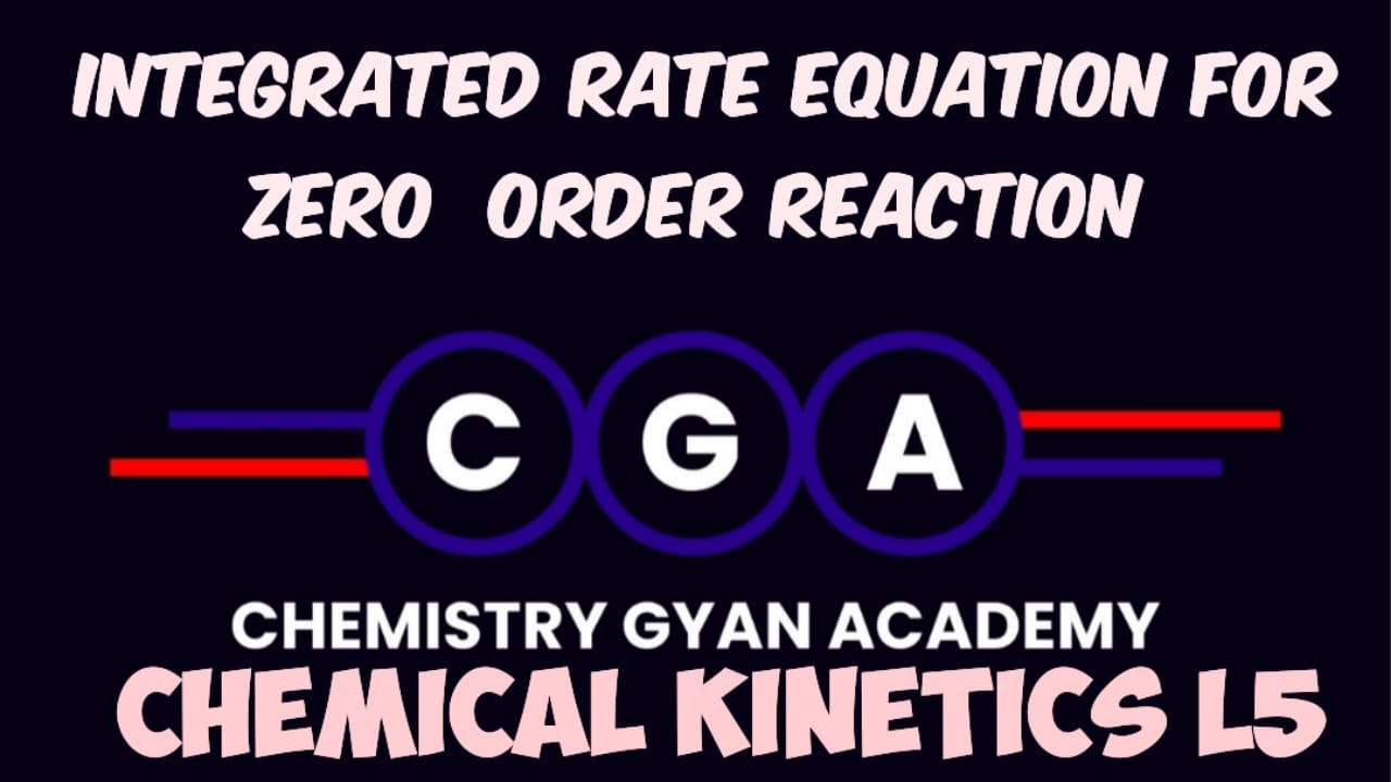 Chemical Kinetics / L5/ Integrated Rate Equations for Zero Order ...