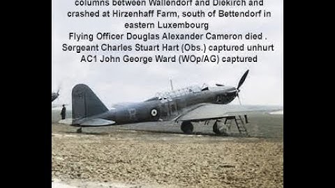 Fairey Battle K9183 MQ-R 10 May 1940