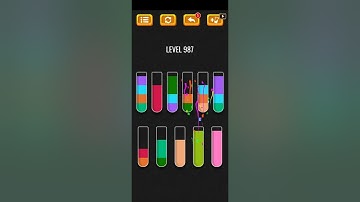 Sort the color game... level 987 😱 mind relaxing video