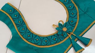 Very popular blouse back neck design || blouse || cutting and stitching back neck blouse design screenshot 5