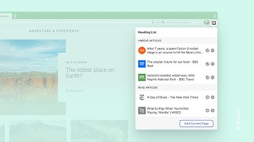 Reading List in Vivaldi Browser