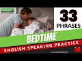 33 BEDTIME phrases | English Speaking Practice | Learn English Vocabulary