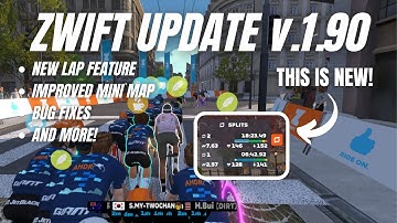 Zwift Update 1.90: NEW Lap Feature, Improved Mini-Map, More!