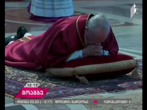 რომის პაპმა ვატიკანის წმინდა პეტრეს ტაძარში ქრისტეს ჯვარცმისადმი მიძღვნილი ლიტურგია გადაიხადა