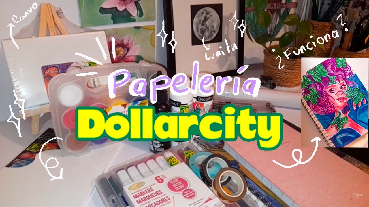 ✅DOLLARCITY Productos de Papelería 💖¿FUNCIONA? Dibujando con materiales de DOLLARCITY💜 
