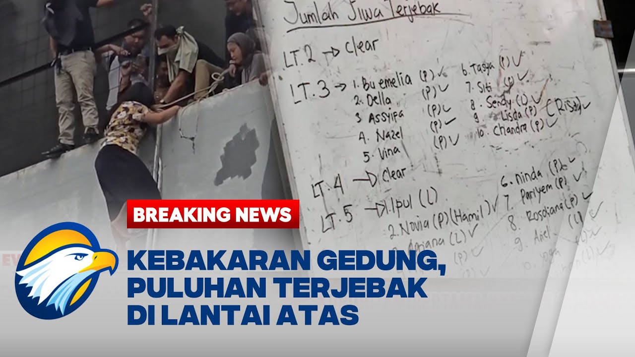 BREAKING NEWS - Update Kebakaran Gedung di Jakarta Pusat, Puluhan Korban Dibawa ke RS Polri