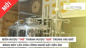 Máy Lão Hóa Rượu Nhanh Giúp Rượu Mới Mang Hương Vị Của Thời Gian | Ngon Như Hạ Thổ 3 Năm!