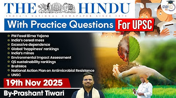 The Hindu Analysis | 19th November 2025 | The Hindu News Paper Today With Practice Questions