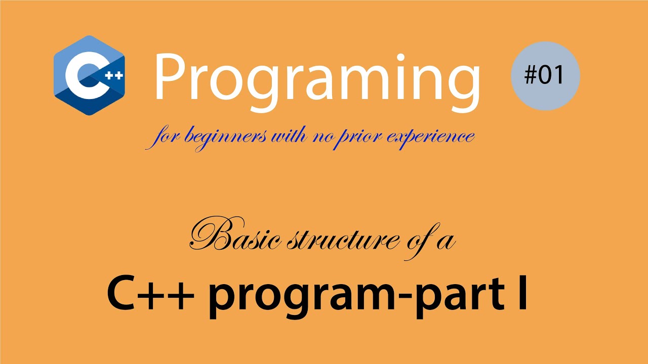 C++ programing: Basic structure of a C++ program-part I - YouTube
