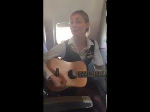 Flight Attendant Robynn Shayne Breaks Out "Royals" by Lorde