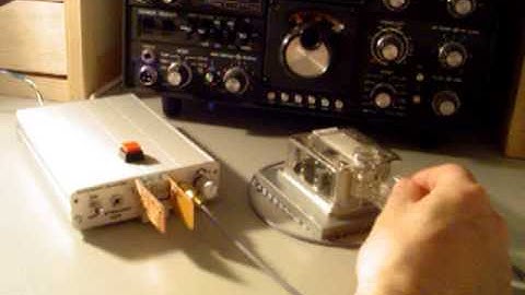 Simple CW  morse Keyer from F5JAA, low cost including a sensitive touch paddle.