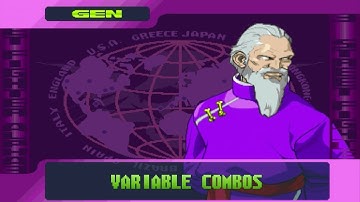 V-Gen V-ism Gen Variable Combos VCs - Street Fighter Alpha 3 SFA3 Upper/Max