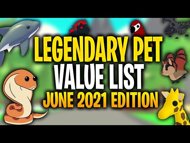 All legendary Pet's Value List in Adopt Me for Lunar New Year 2021