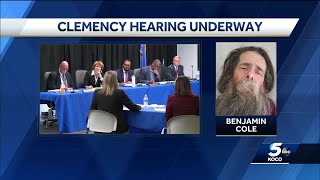 Oklahoma Pardon and Parole Board hearing clemency request for Benjamin Cole