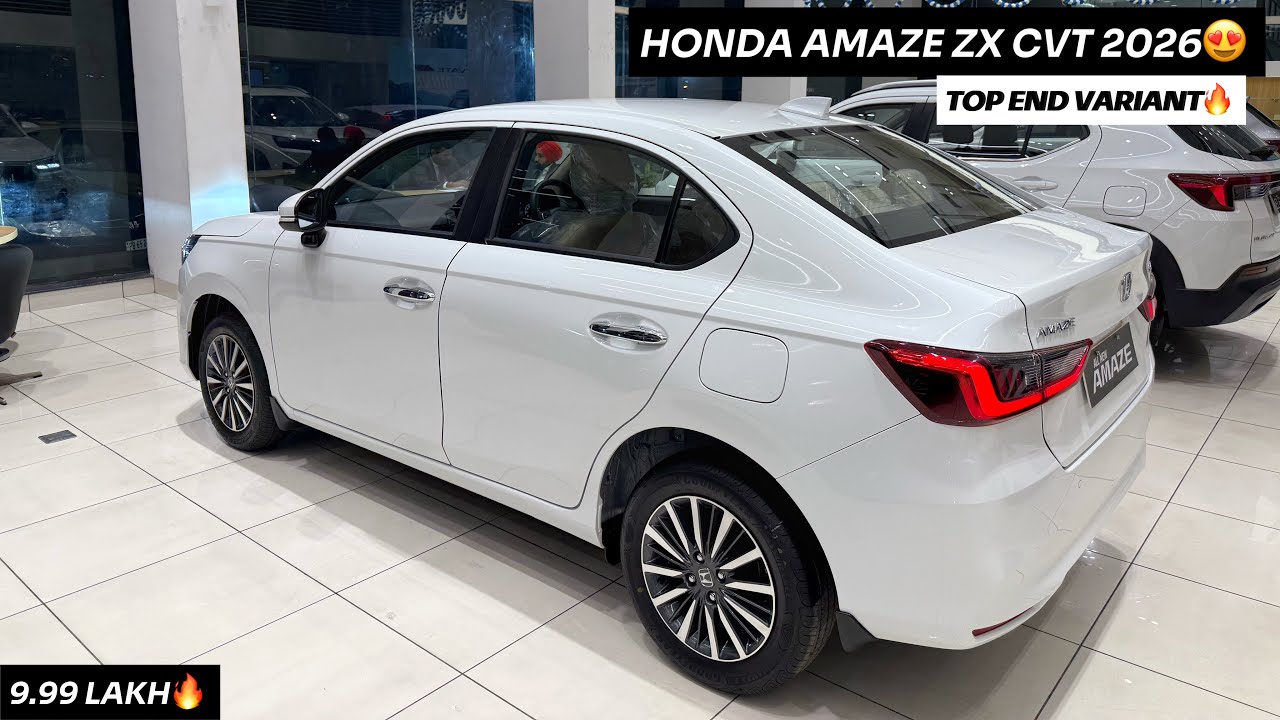 2026 Honda Amaze ZX CVT @ 9.99 Lakh🔥| Top Model Walkaround Review❤️ | 