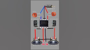 TDA2822 best stereo Amplifier Circuit #shortvideo #shortfeed #shorts