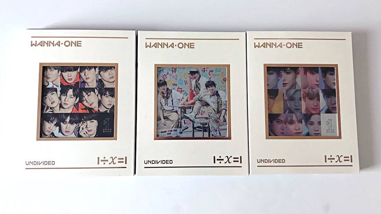 WANNAONE ヨハイ箱 Unboxing Wanna One 워너원 - 3rd Mini Undivided 1÷x=1 - YouTube
