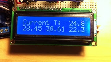 Arduino LCD Display Temperature Sensor Plus Relay