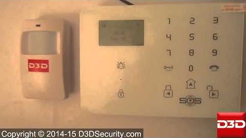 How to Configure PIR Sensor with D3D-D9 Security Alarm system