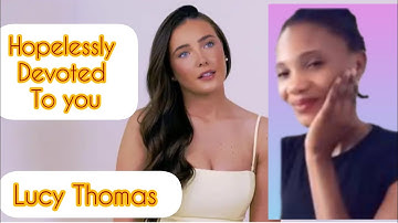 I give it to her🙀 first listen Hopelessly Devoted To You" - Lucy Thomas - (Official Music Video)