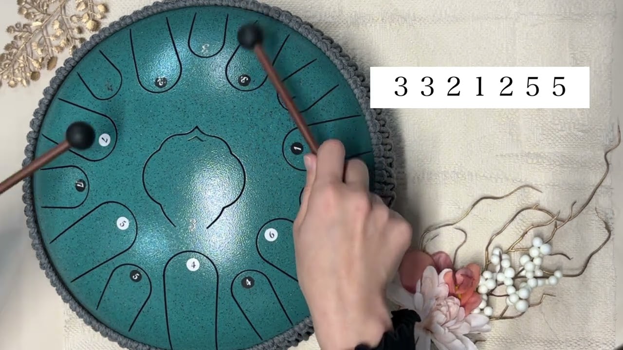 【番号つき】しゃぼん玉｜タングドラム入門| Tongue Drum (Numbered Notes)