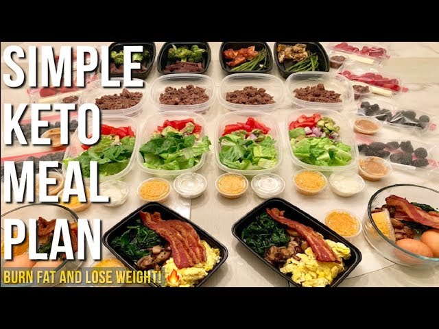 Simple Keto Meal Plan For The Week - Burn Fat And Lose Weight - Youtube